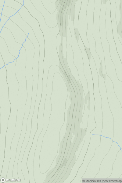 Thumbnail image for Green Hill [Central Pennines] showing contour plot for surrounding peak